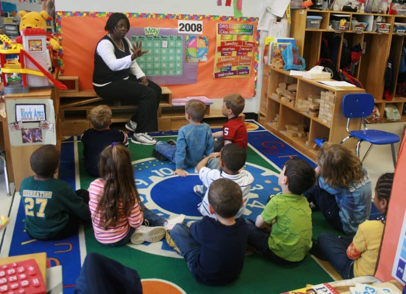 Kindergarten schools play a significant role in pre-school education; Photo source: Wikimedia Commons